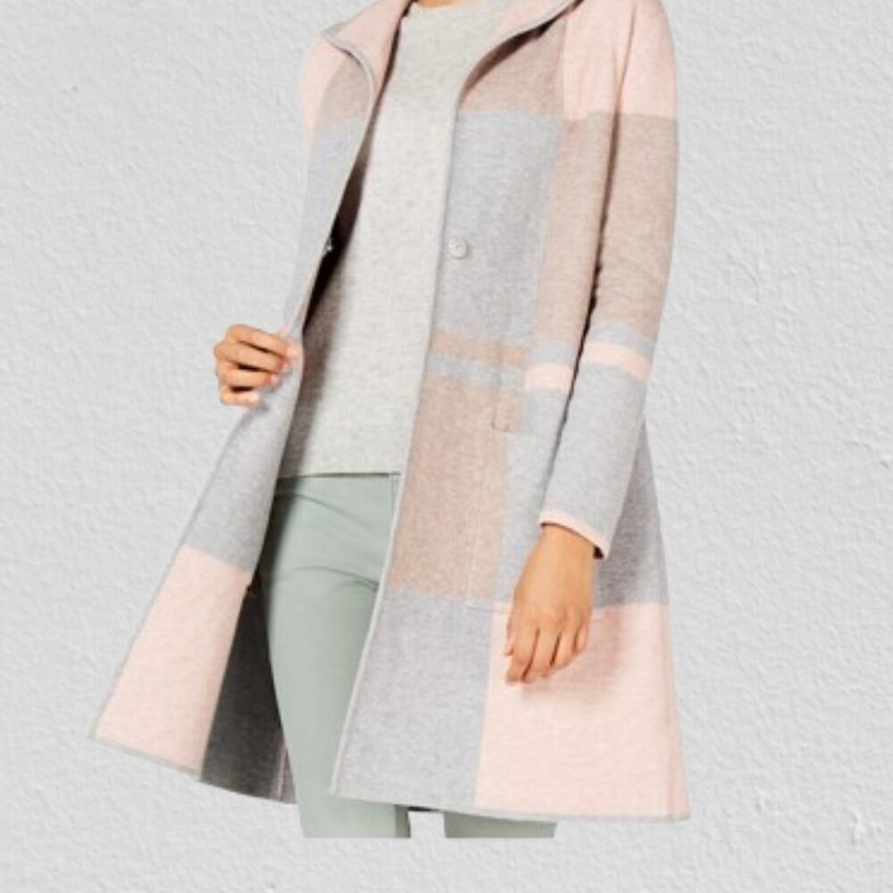 Charter Club Petite Colorblocker Sweater Coat Small Petite